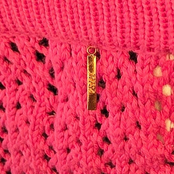 MISA Los Angeles Flamingo Pink Crochet 2 Piece Set NWT - Picture 9 of 16